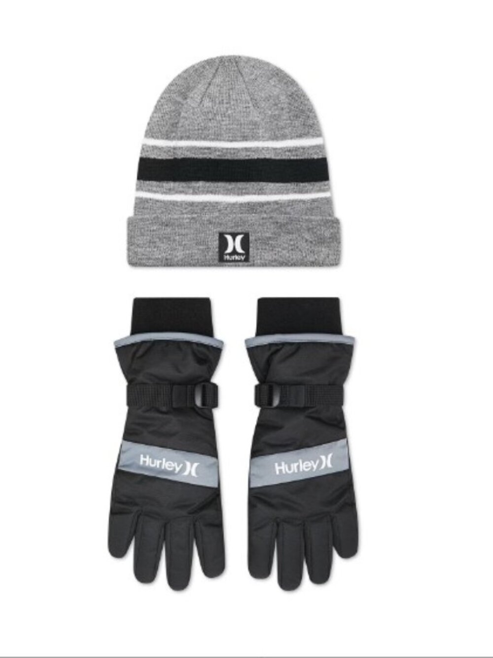 New with Tags! Hurley Kids 2-Piece Hat and Glove Set (unisex)